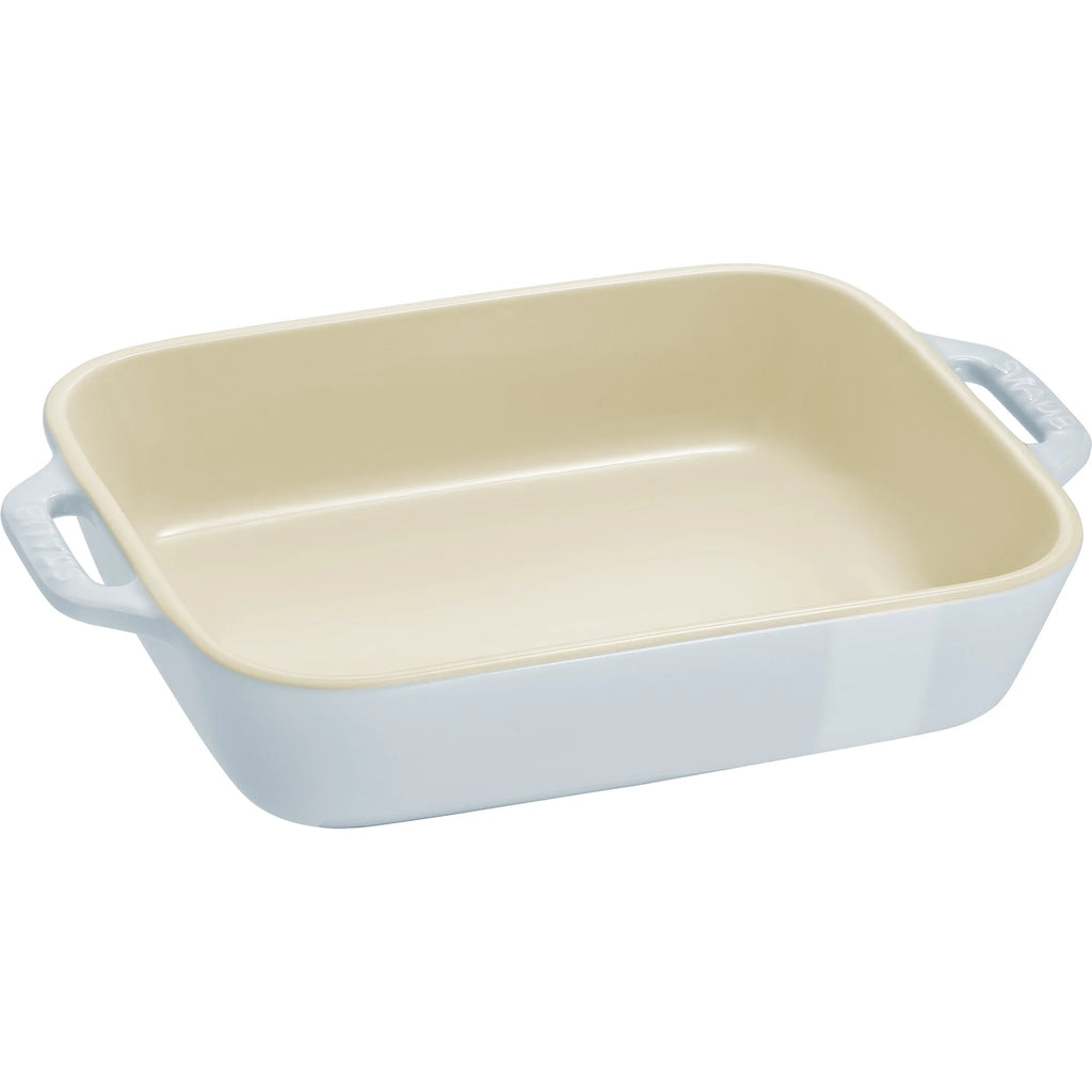 Ceramic Rectangular Baking Dish Set, Pastel Blue Y890495