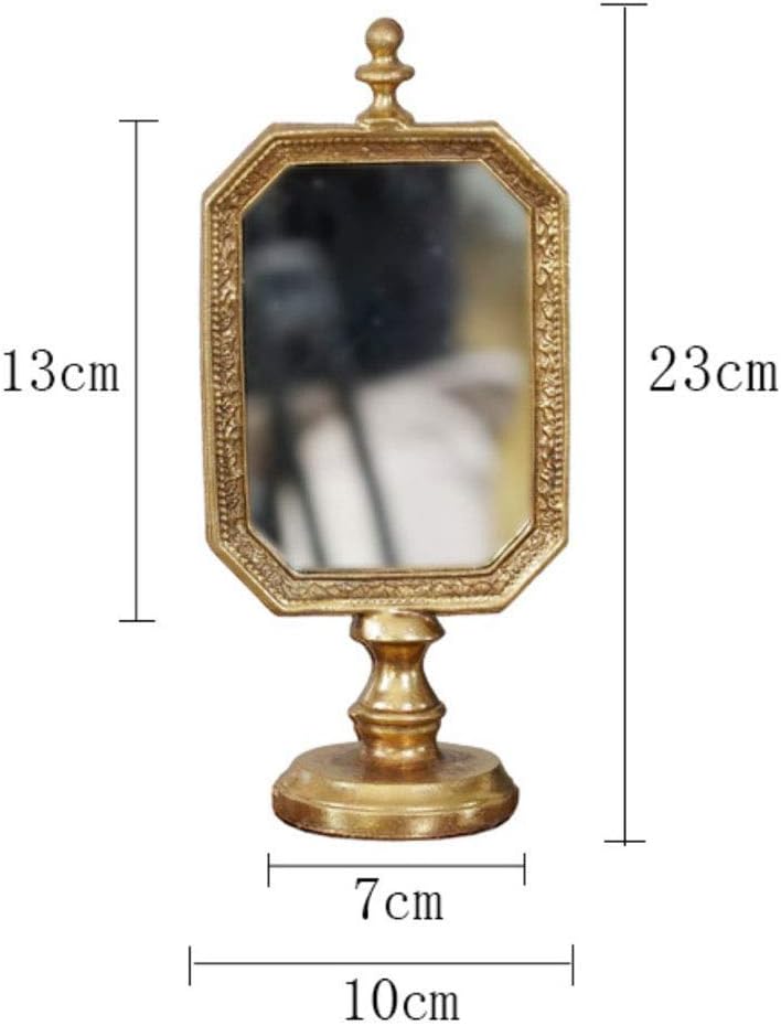 Retro Folding Table Mirror for Makeup and Home Decor H6448