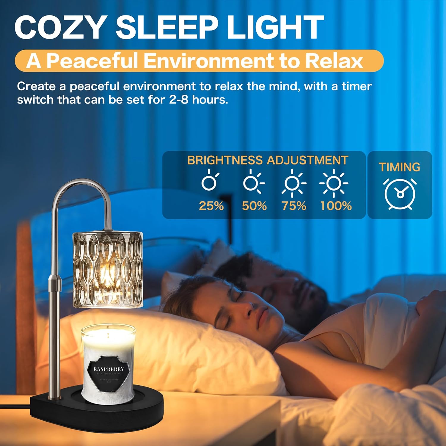 Candle Warmer Lamp with Timer, Adjustable Height, Dimmable Y578178