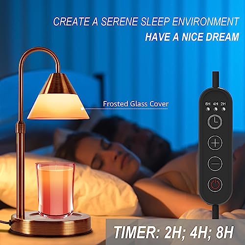 Candle Warmer Lamp with Timer and Dimmer, Electric Candle Melter for Jar Candles R3659