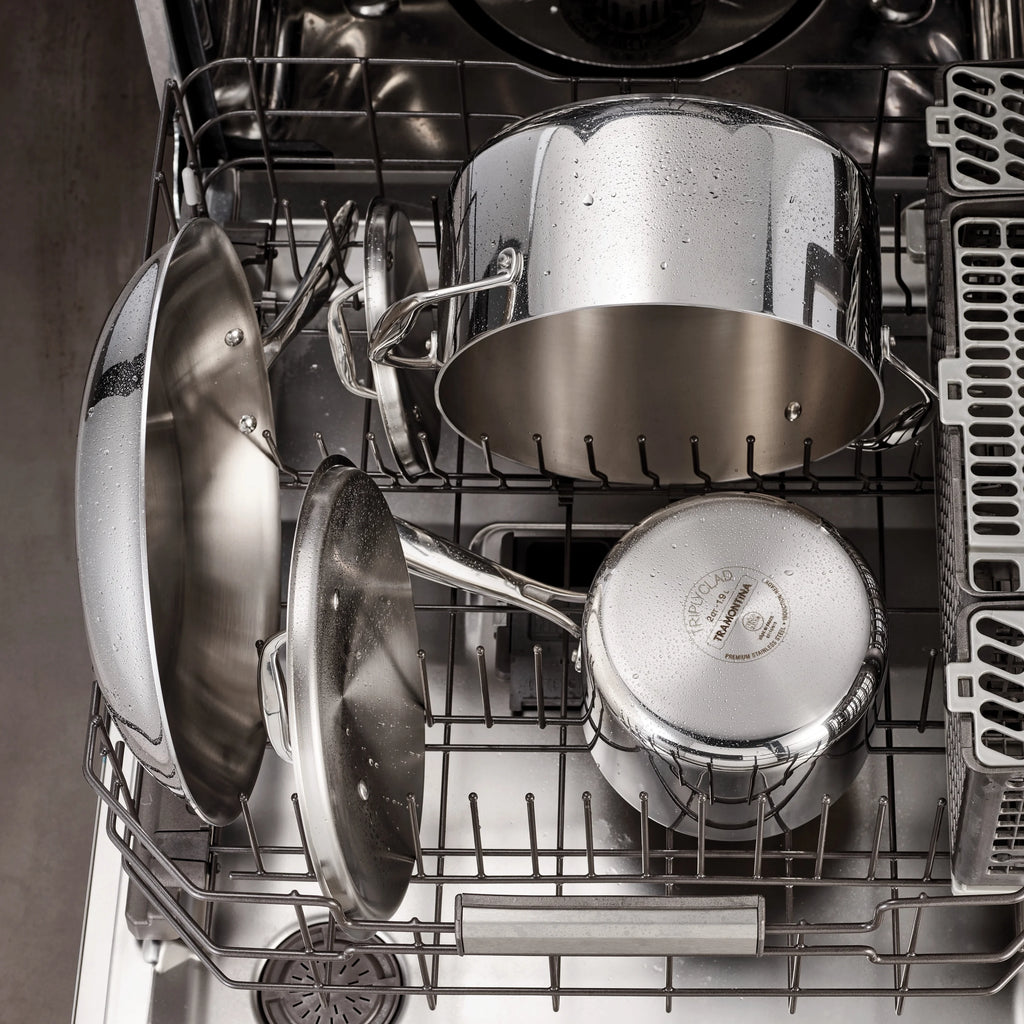 10 Pc Tri Ply Clad Stainless Steel Cookware Set C307019