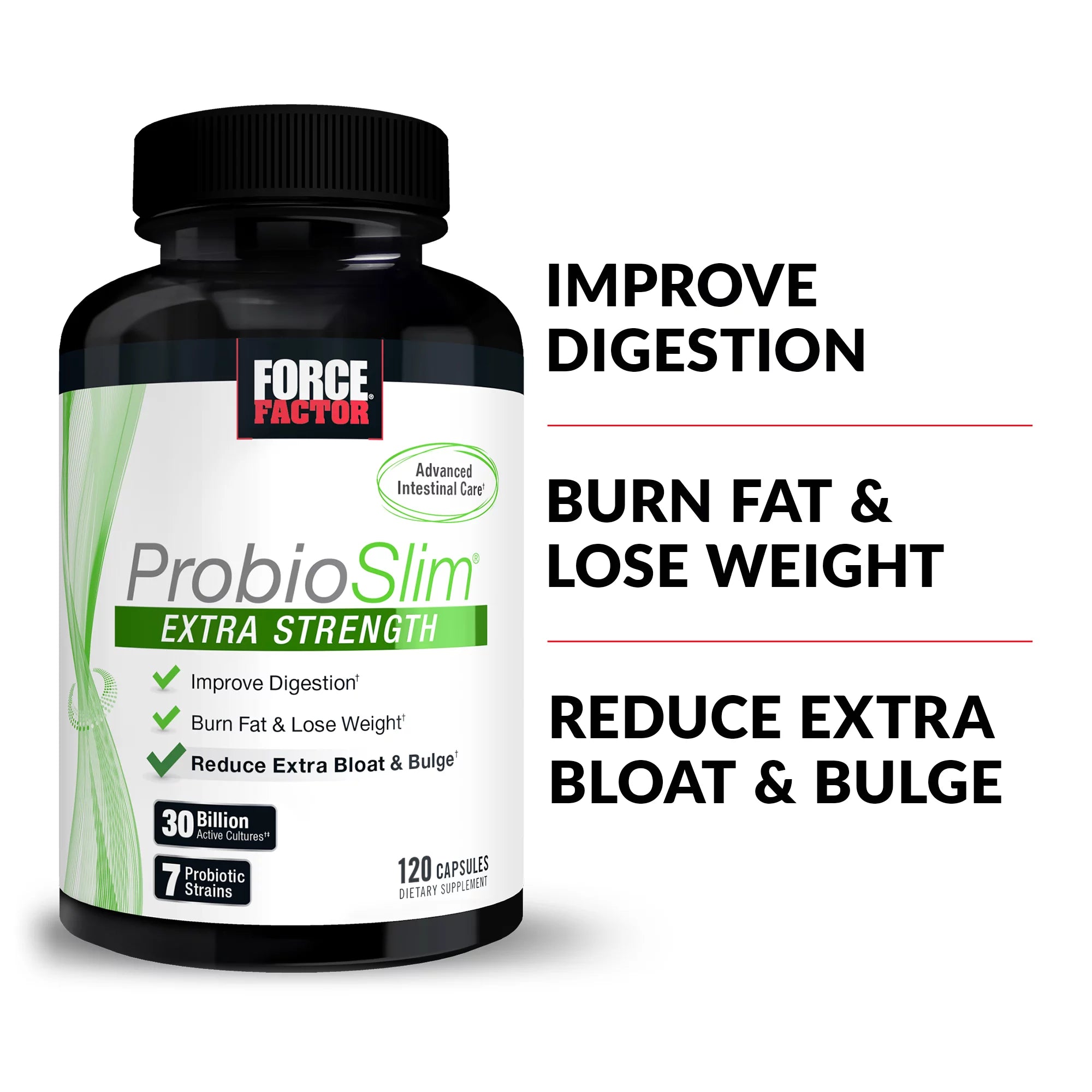 Probiotic Supplement, 30 Billion CFUs, 120 Capsules X85980