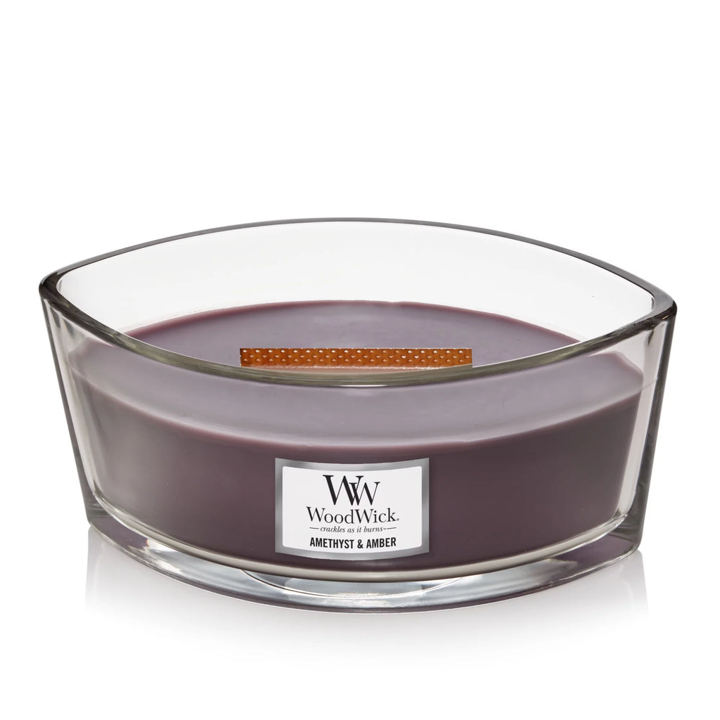 Amethyst & Amber Ellipse Candle E489