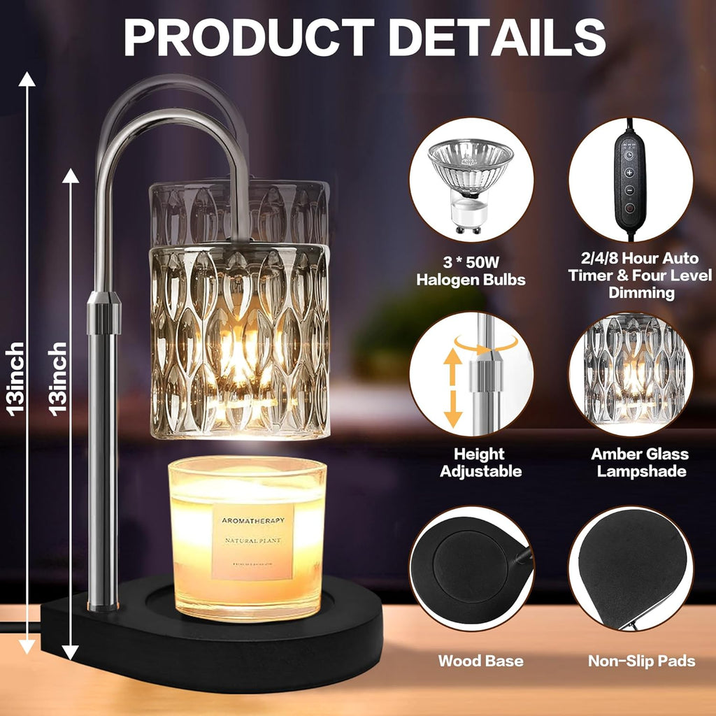 Candle Warmer Lamp with Timer, Adjustable Height, Dimmable Y578178
