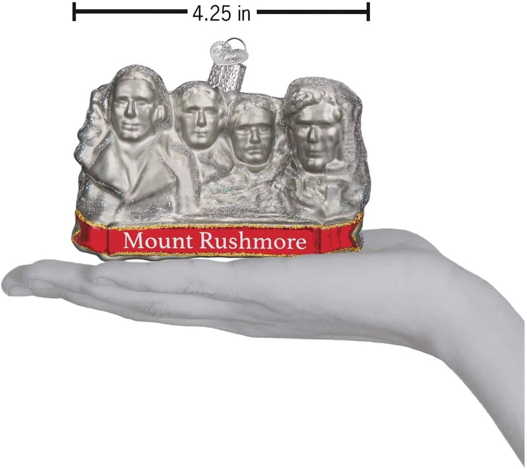 Mount Rushmore Glass Blown Christmas Ornament X1648