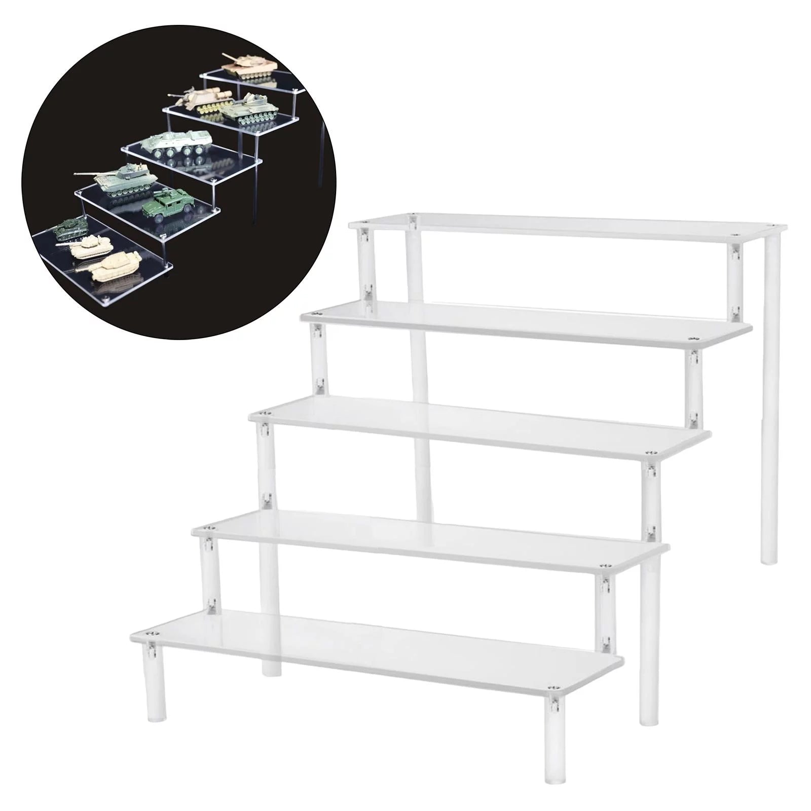 Acrylic Display Riser Shelf, 5 Tier L996768