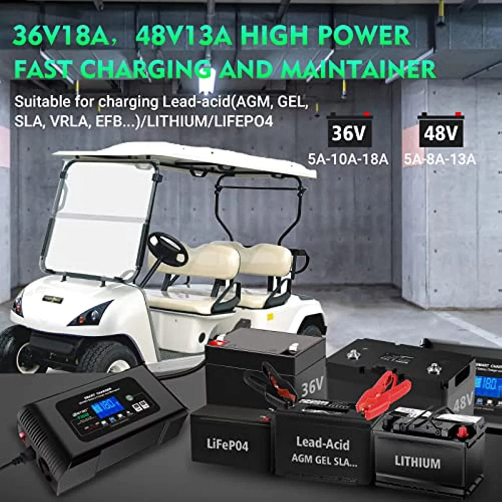 36V 18-Amp and 48V 13-Amp Golf Cart Battery Charger L459396