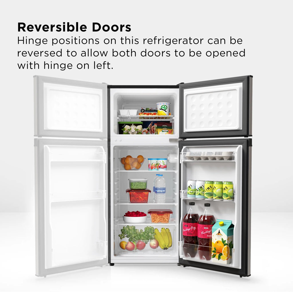 Two Door Refrigerator, 4.5 Cu. Ft., Stainless Look G2252