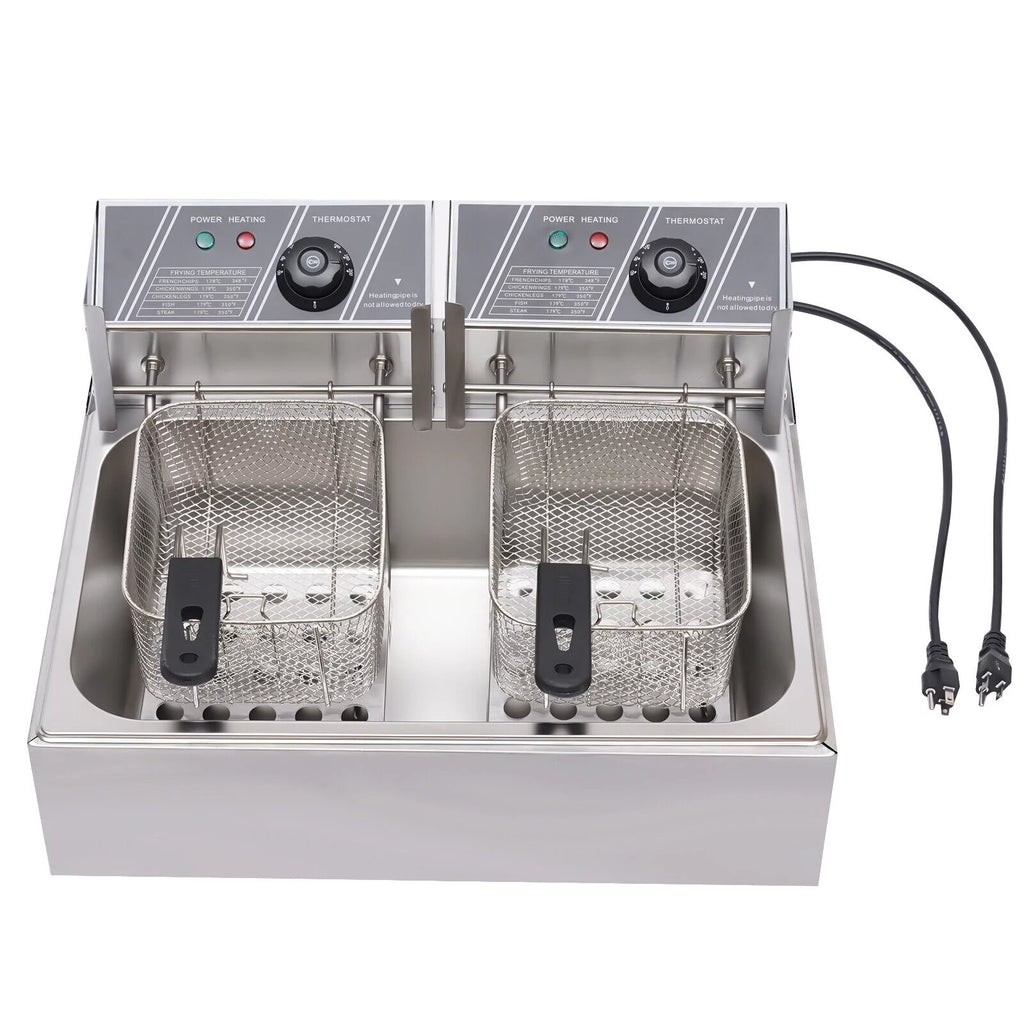 Churros Machine Manual Stainless Steel Vertical Sausage Stuffer with Fryer 2 in 1 O8265