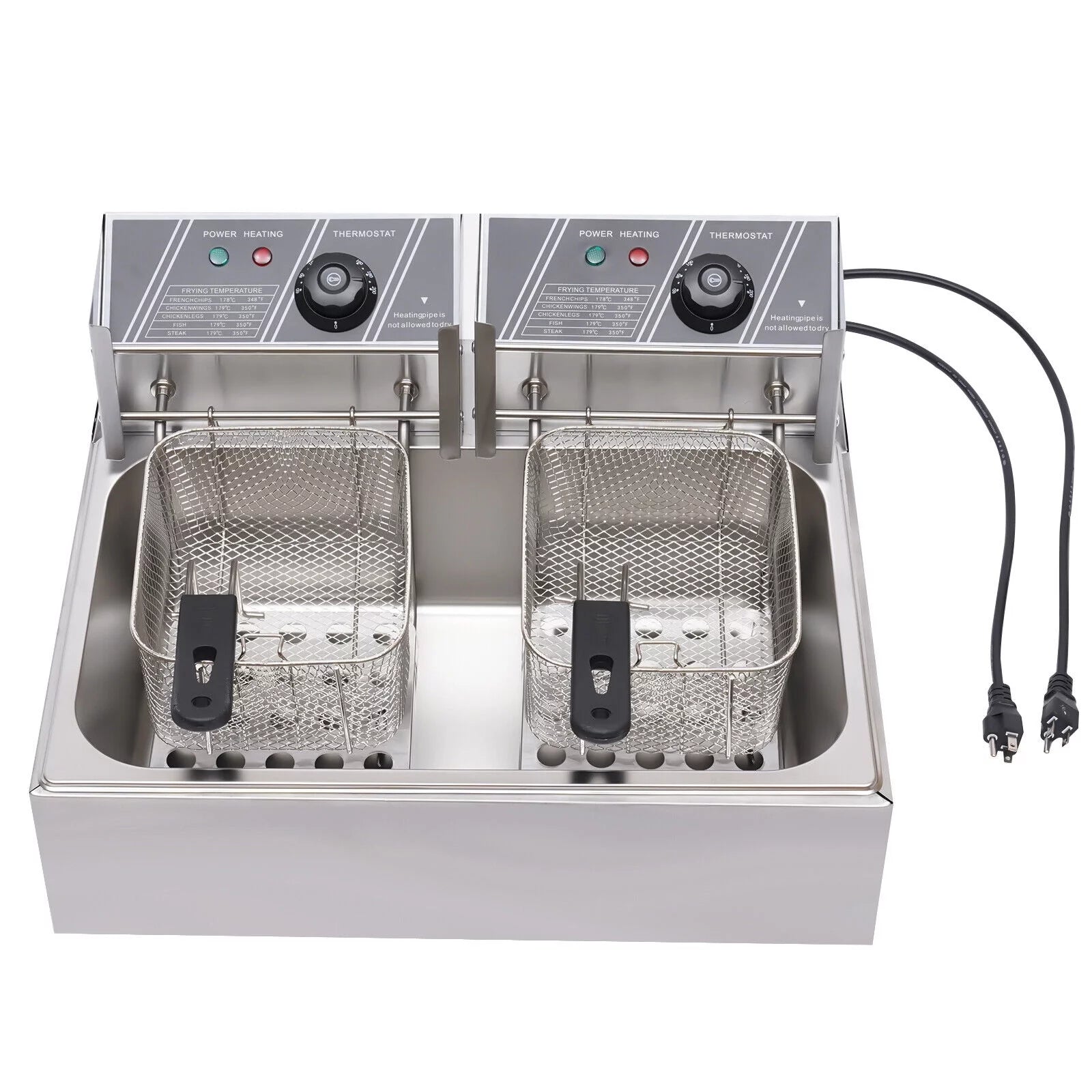 Churros Machine Manual Stainless Steel Vertical Sausage Stuffer with Fryer 2 in 1 O8265