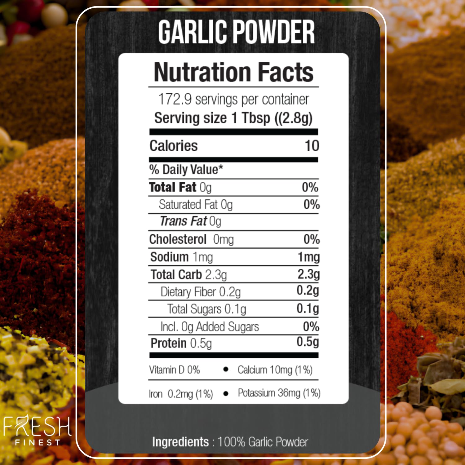 Garlic Powder 16oz, Non-GMO, Gluten-Free (2 Pack) A727