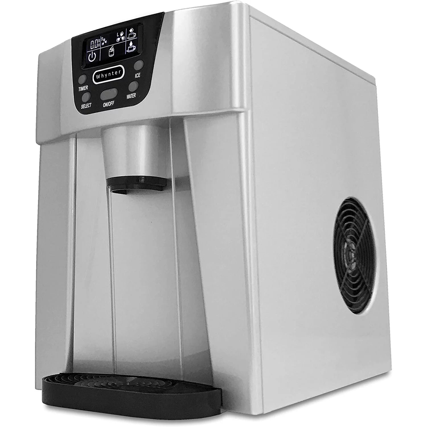 Countertop Ice Maker and Water Dispenser – Silver C913
