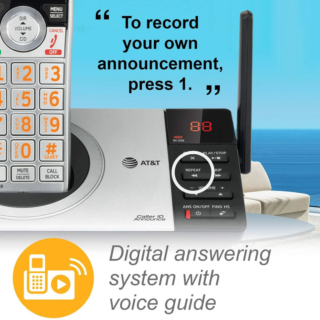 DECT 6.0 Expandable Answering System with 4 Handsets L490727