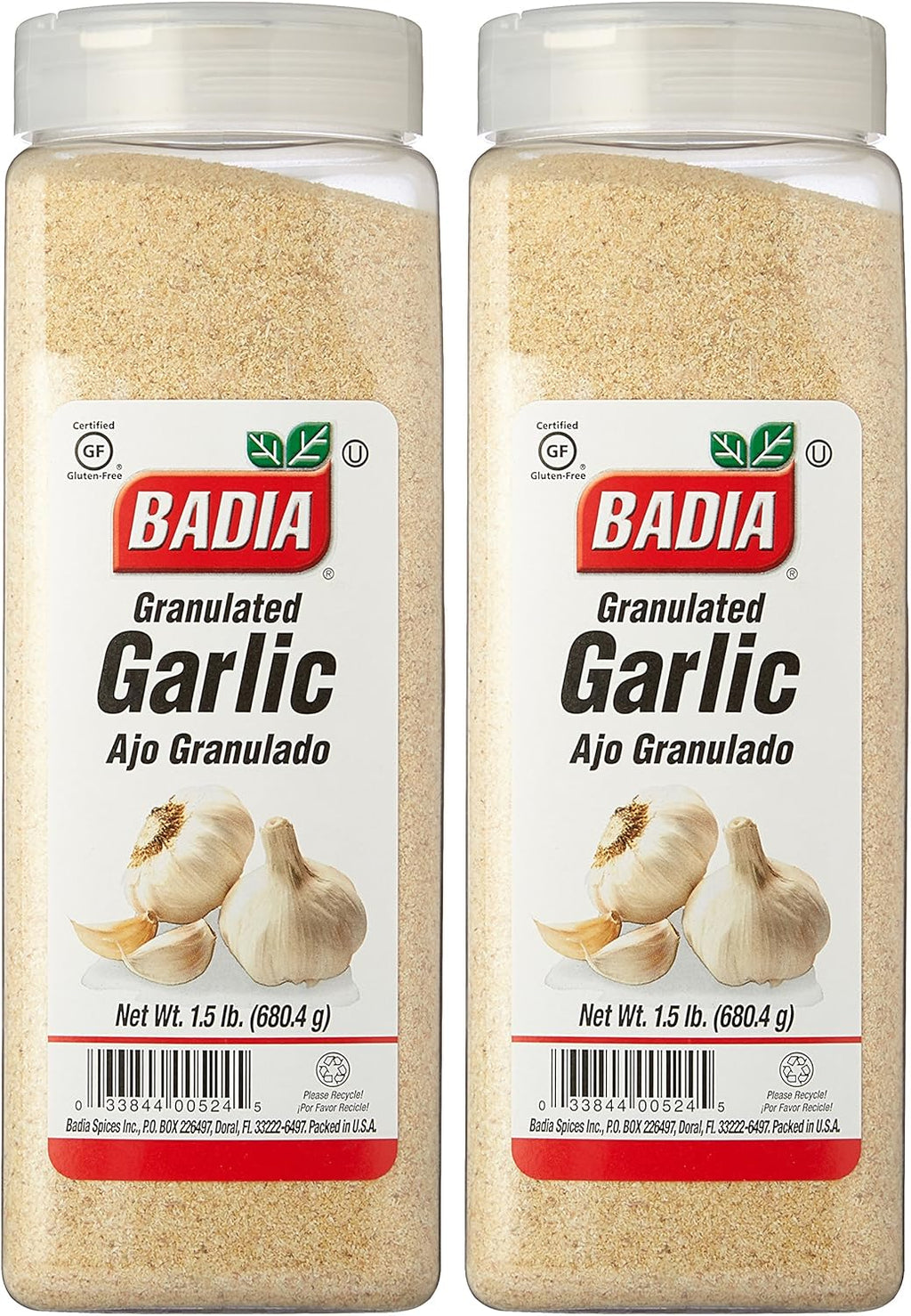 Garlic Granulated, 1.5 lbs, Pack of 2 Y13602