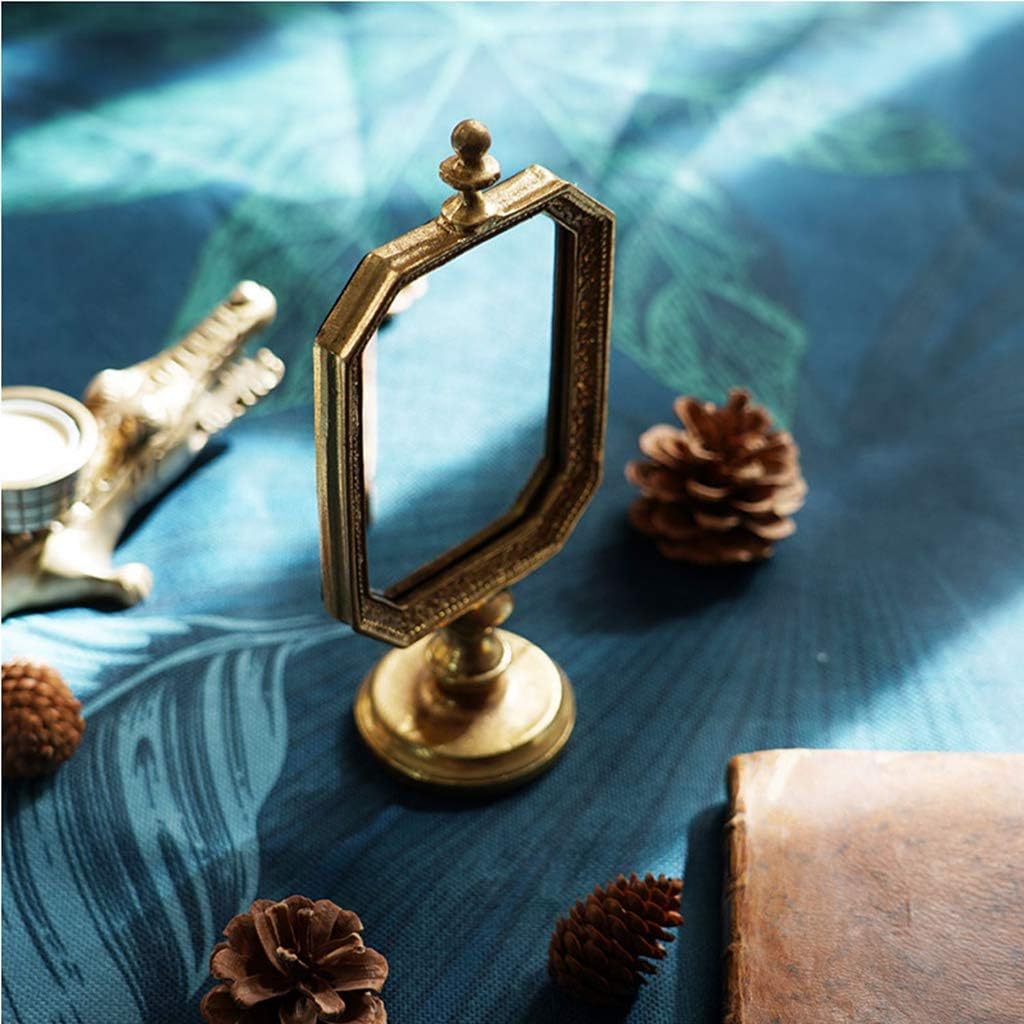 Retro Folding Table Mirror for Makeup and Home Decor H6448