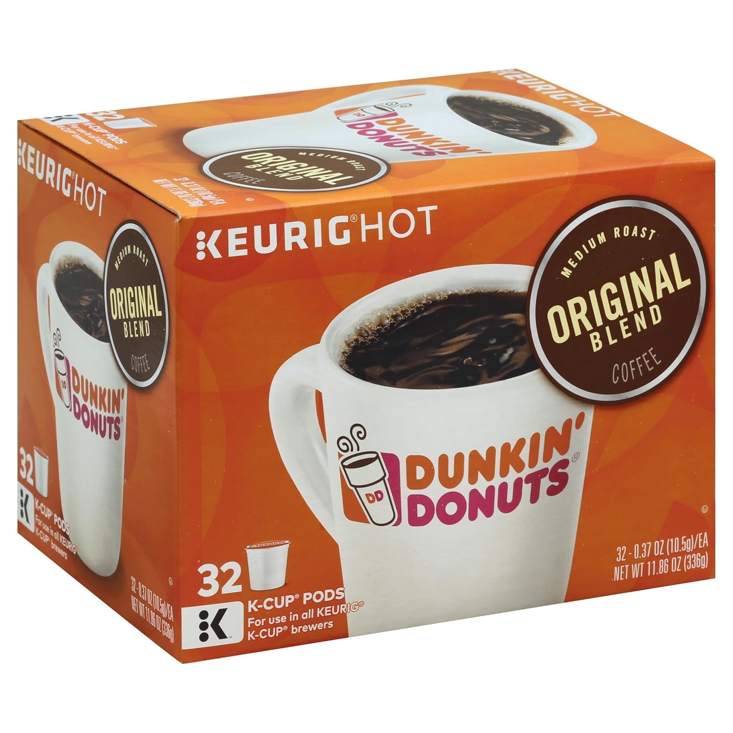 Medium Roast Coffee, 32 K Cups for Keurig L255