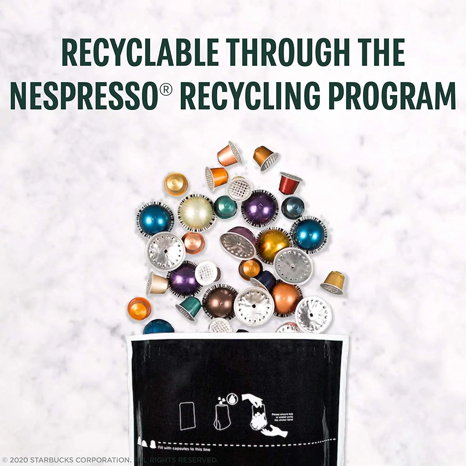 Dark Roast Espresso Coffee Capsules for Vertuo Machine, 10 Count O987