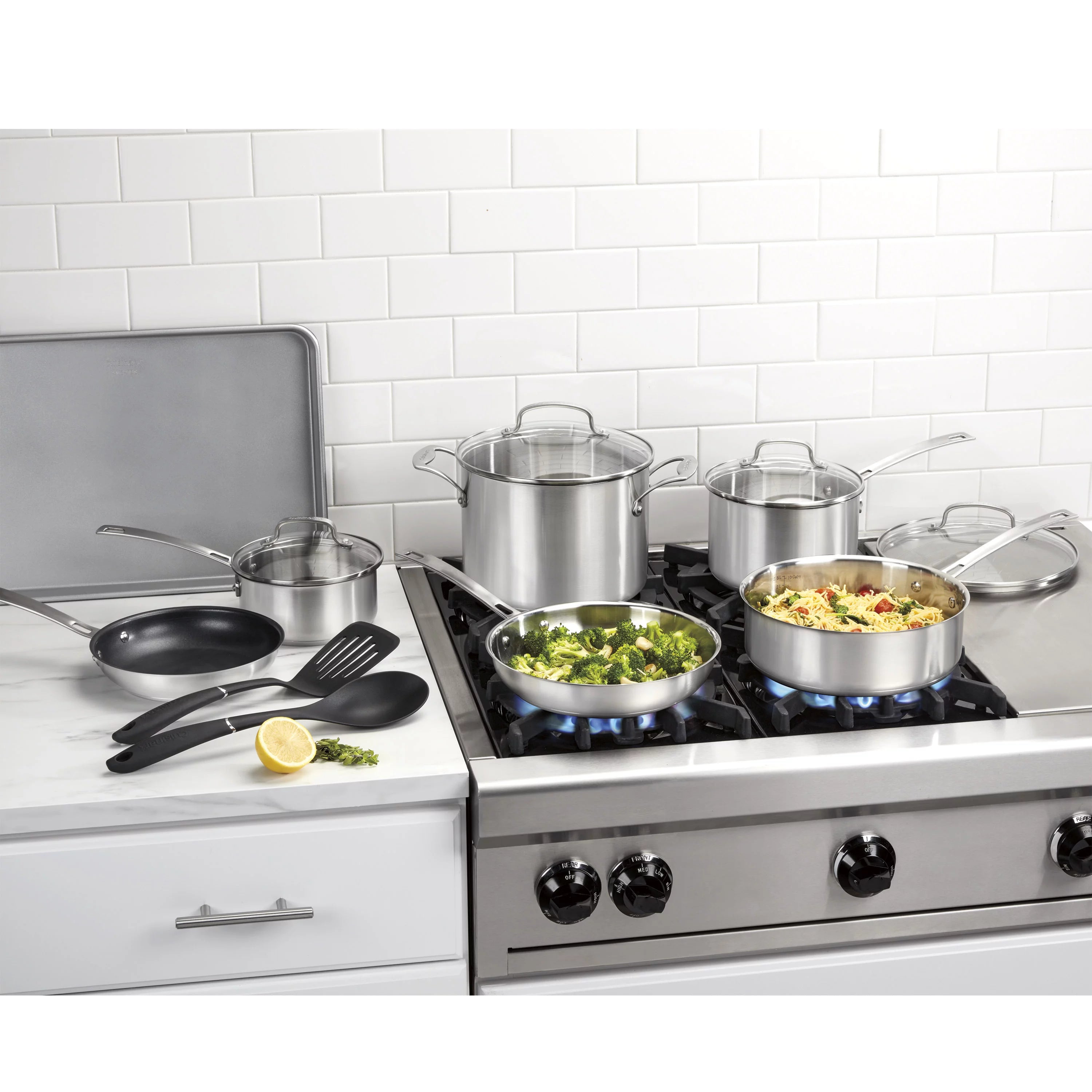 13-Piece Stainless-Steel Cookware Set B305