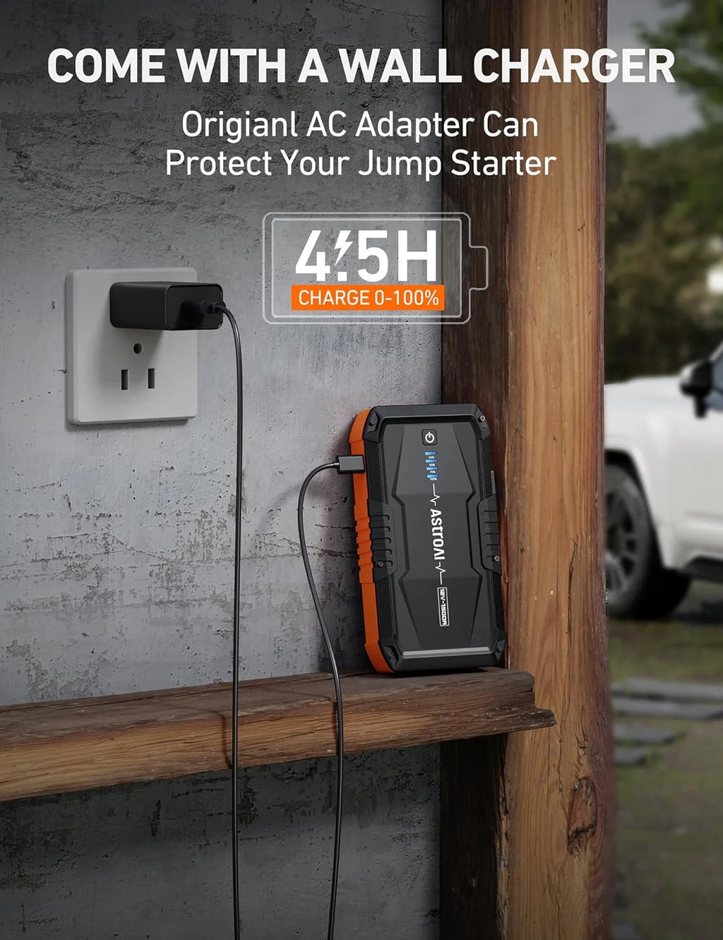 Portable 1500A Car Jump Starter T489