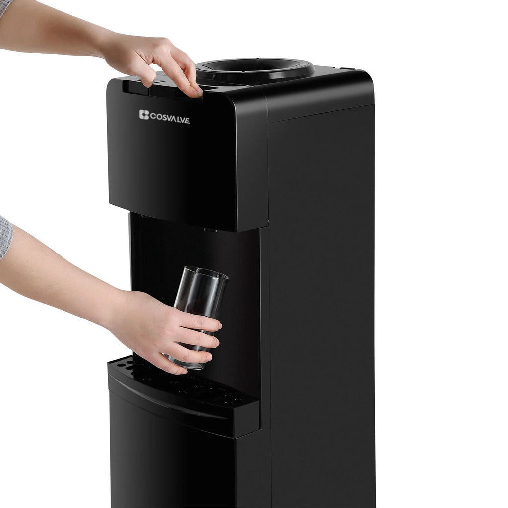 5 Gallon Hot Cold Water Dispenser Cooler Top Loading with Child Safety Lock S779