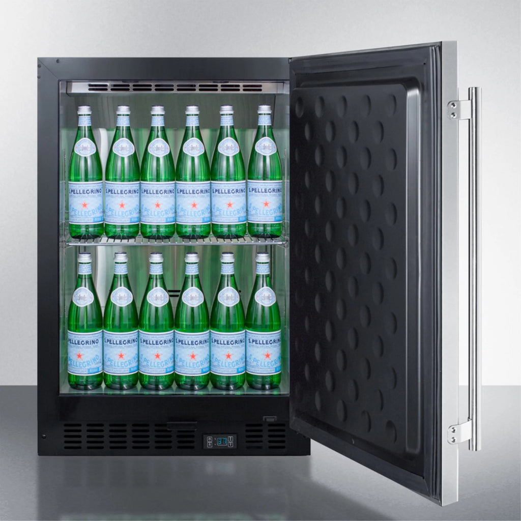 Undercounter commercial refrigerator with stainless steel interior V11256