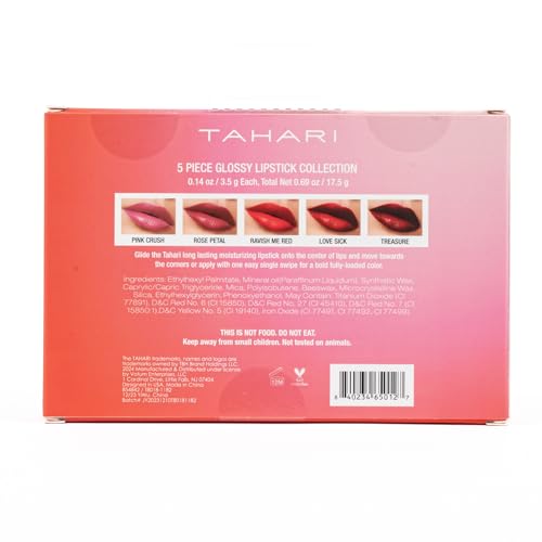 Lipstick Set, 5 Piece Gift Set, Multi-Finish, Cream Pearl & Matte S3265