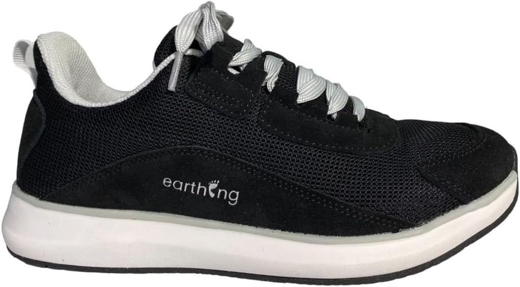 Earthing Women's Sedona Leather Grounding Trail Running Casual Shoe (Black, US Footwear Size System, Adult, Women, Numeric, Medium, 8.5)