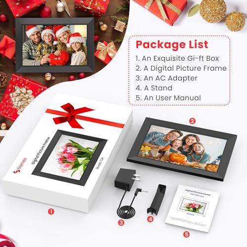 10.1 Inch Digital Picture Frame with WiFi, HD Touch Screen and 32GB Memory D839