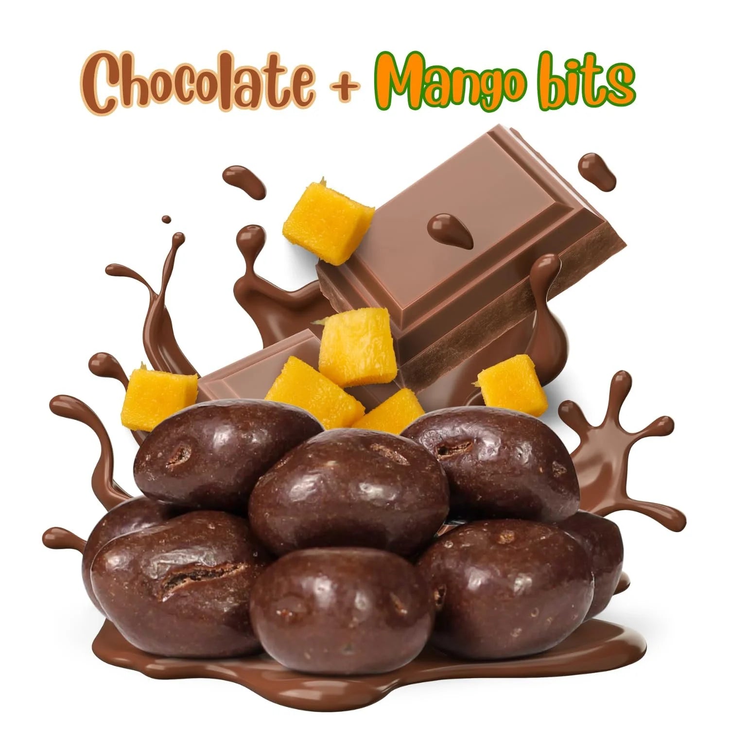 Chocolate Covered Dried Mango, 60 oz Jumbo Container O259