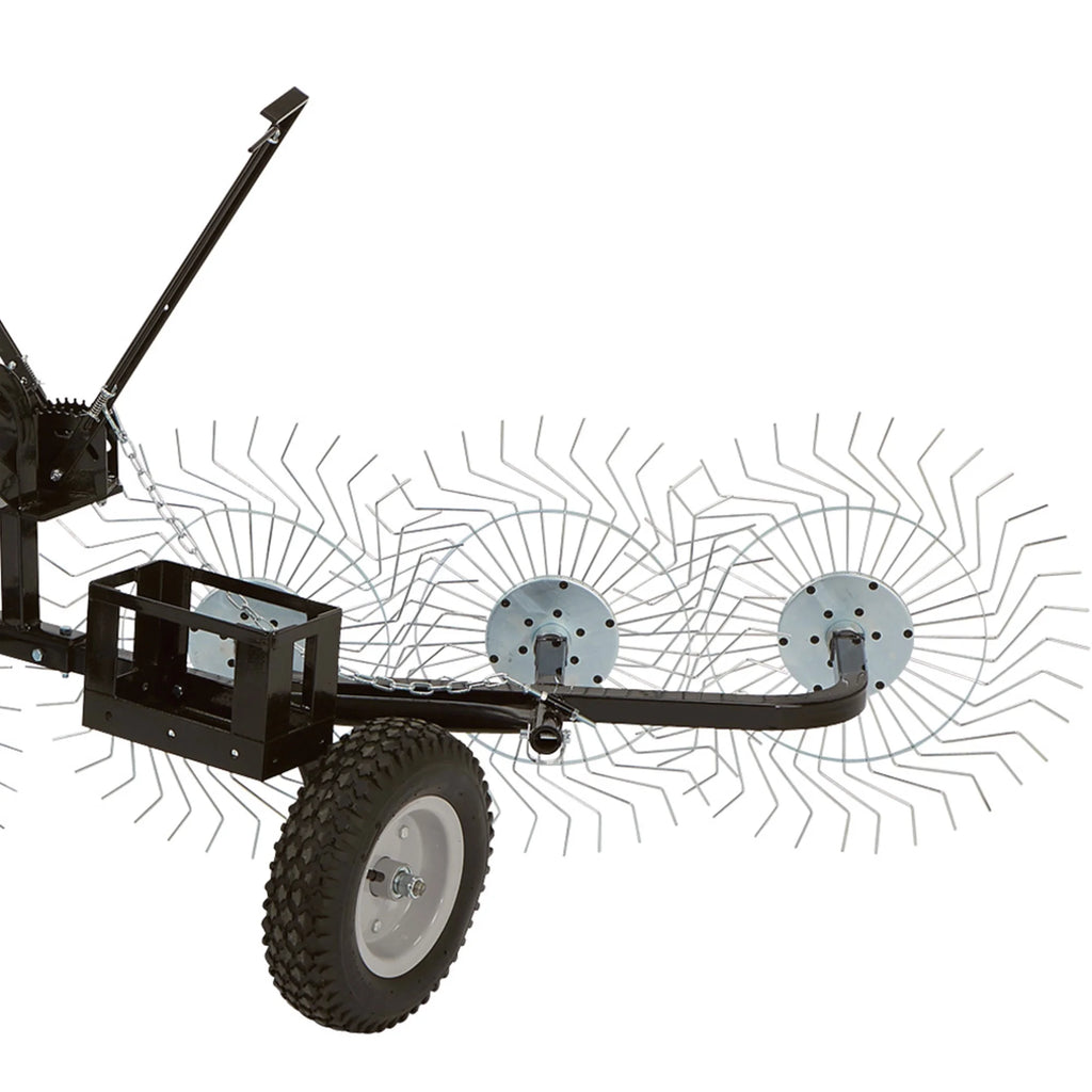 55 In Steel Tow Behind Acreage Rake with Pin Style Hitch I6289