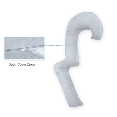 Body Pillow with Cover, 68 Inch Memory Foam for Side Sleepers J9429