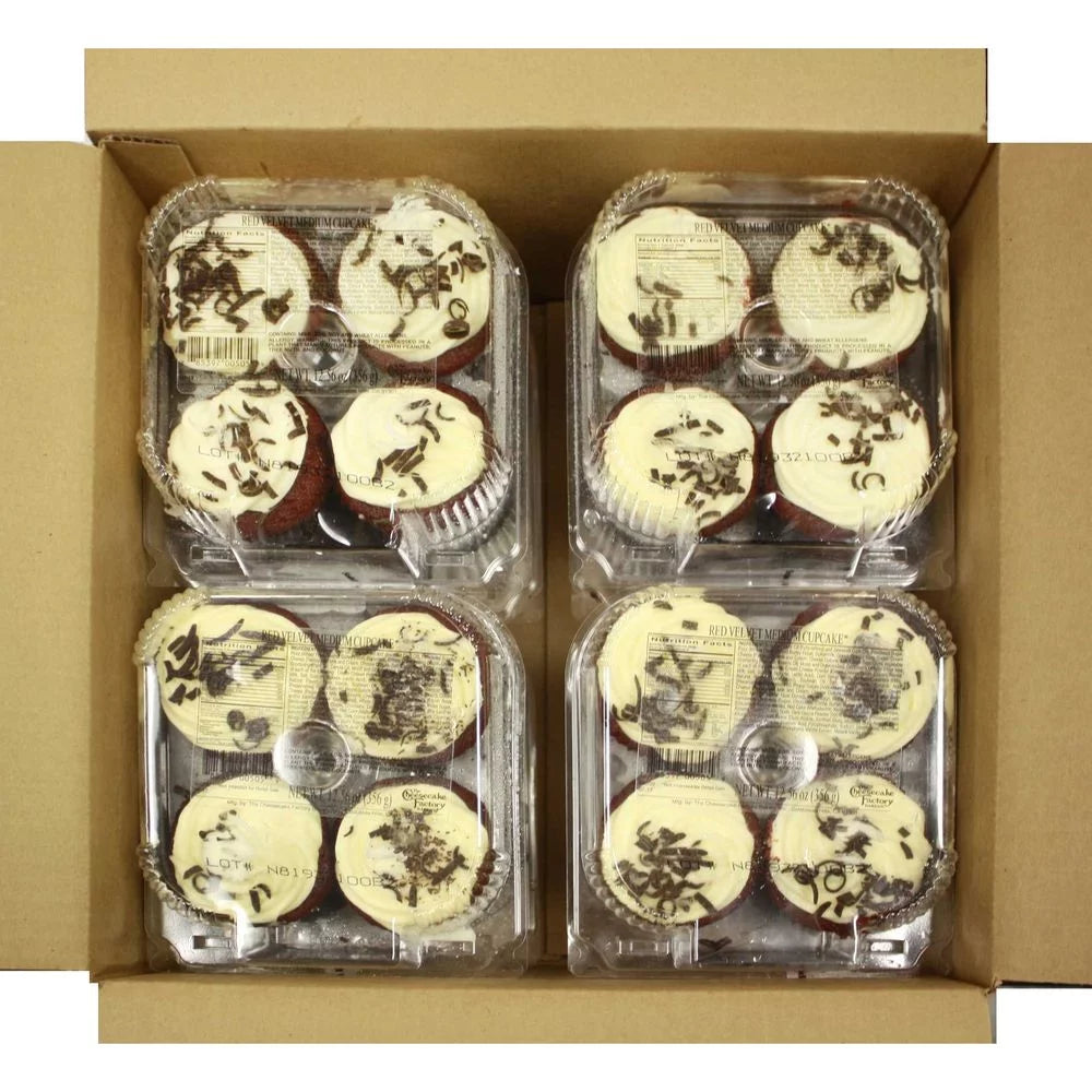 Red Velvet Medium Cupcake, 3.14 Ounce, 32 per Case Q47146