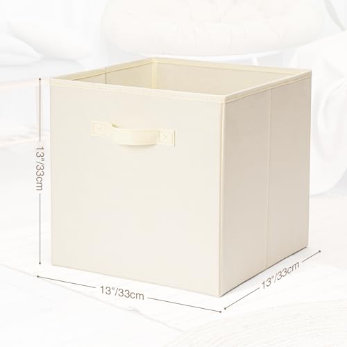 Storage Cubes Bins 6 Pack, Foldable Fabric Cube Storage with Handle B280411