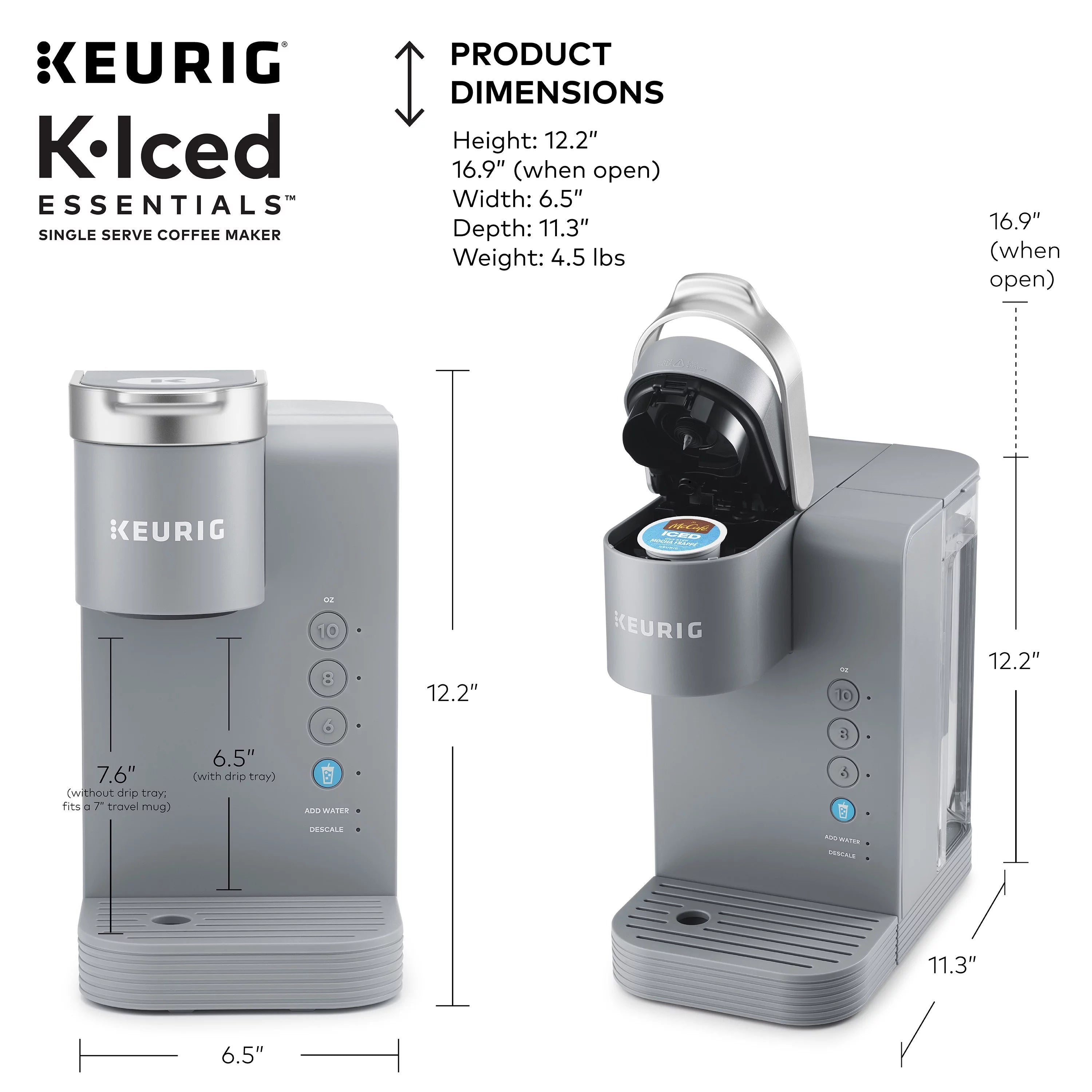 Iced and Hot Single-Serve Coffee Maker B712