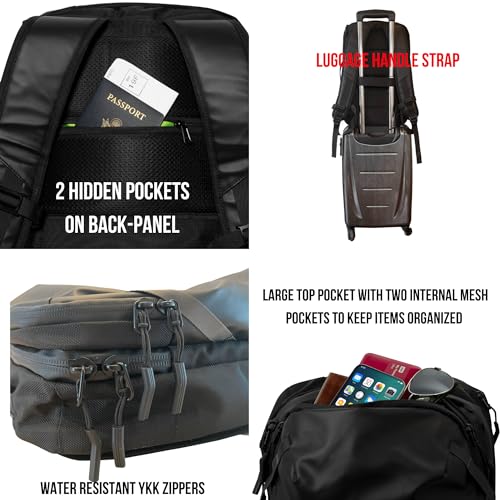 Carry On Travel Backpack with Laptop Compartment, 28L Z282