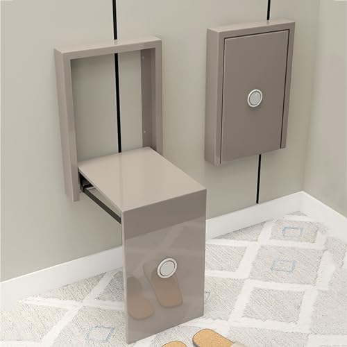 Wall Mounted Folding Shoe Changing Stool Y1745