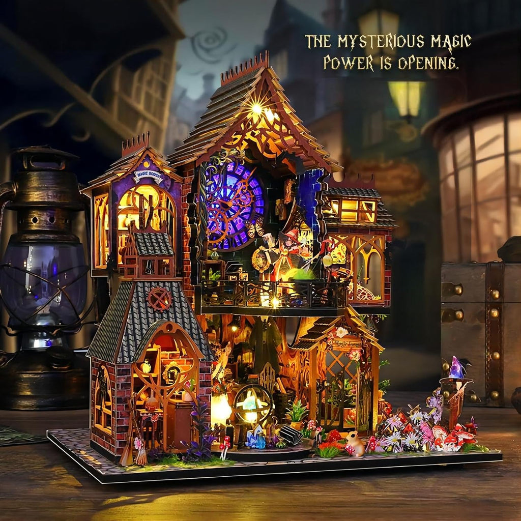 DIY Miniature House Kit with Dust Proof Cover and Tools for Adults M3348