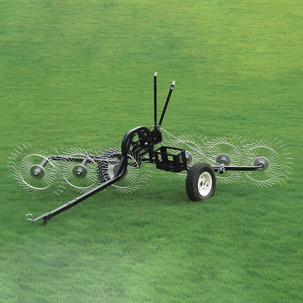 55 In Steel Tow Behind Acreage Rake with Pin Style Hitch I6289