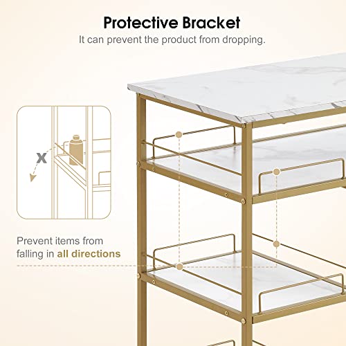 Multifunctional Nail Table with Rolling Wheels, White B14029