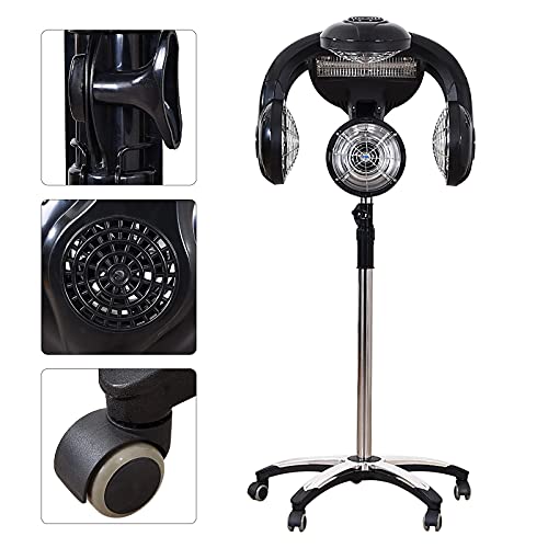 Wall-Mount Hair Dryer with LCD Display for Salon Use C9609