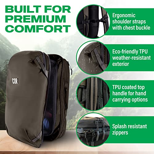 Carry On Travel Backpack with Laptop Compartment, 28L Z282