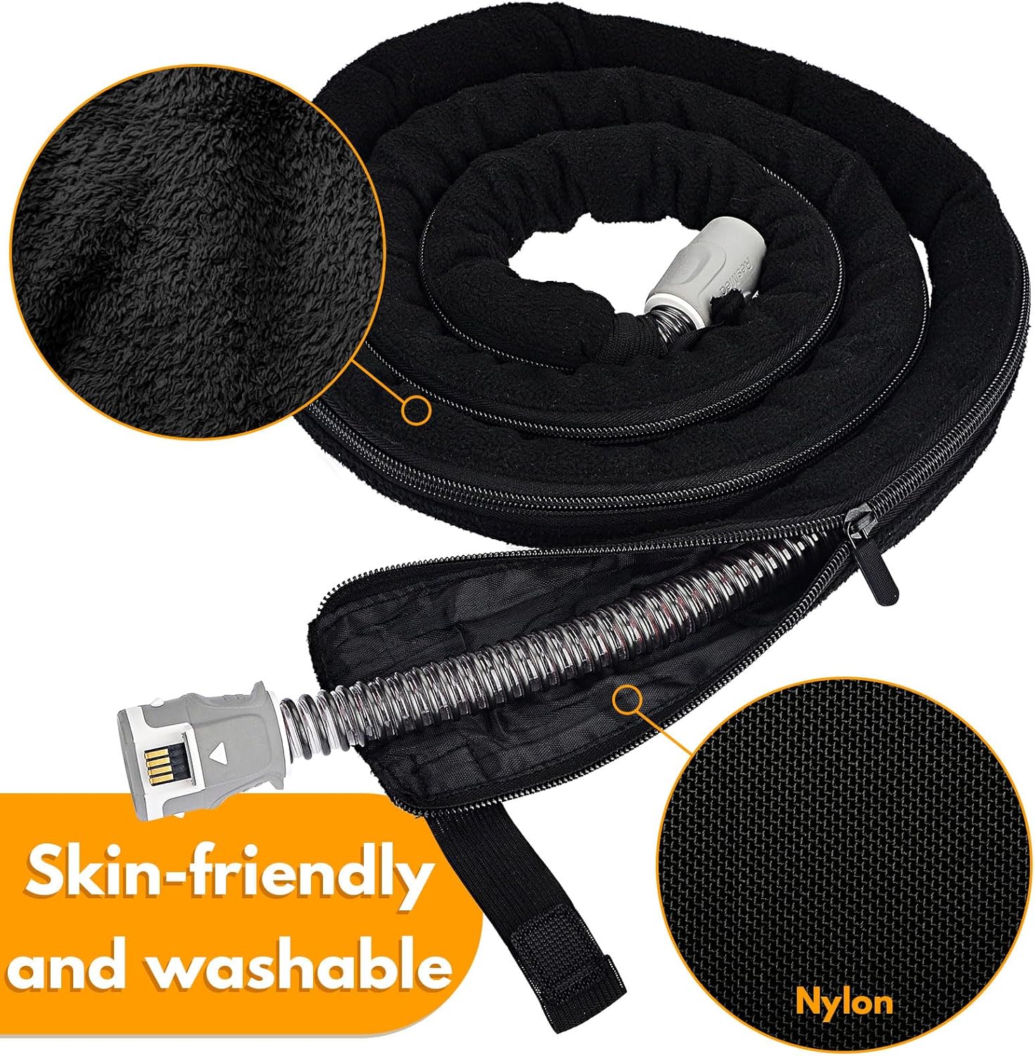 CPAP Hose Cover for AirSense 10 & 11, Cat Proof Tube Cover, Full Zipper G446