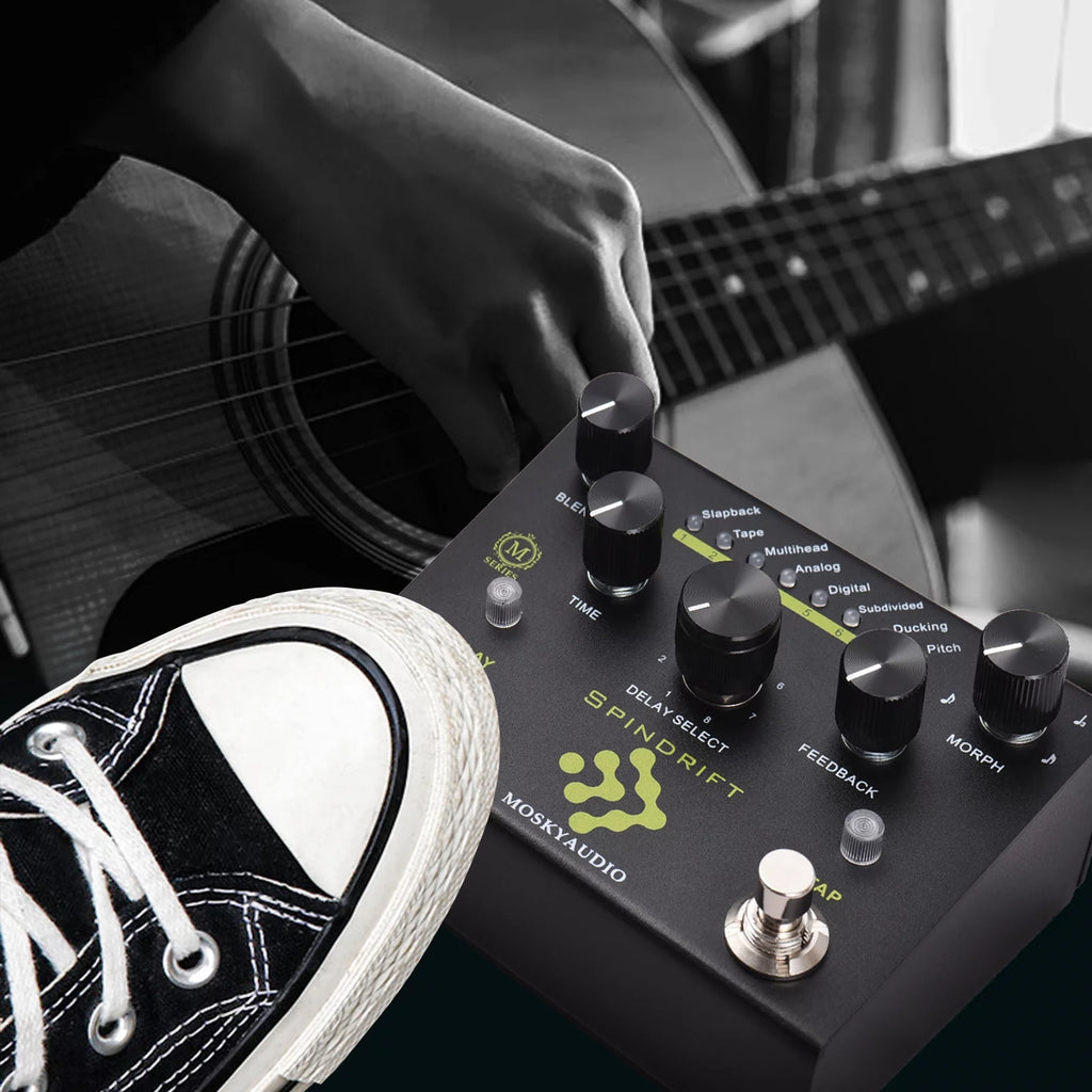 Guitar Pedal with 8-Mode Delay Selection R2607