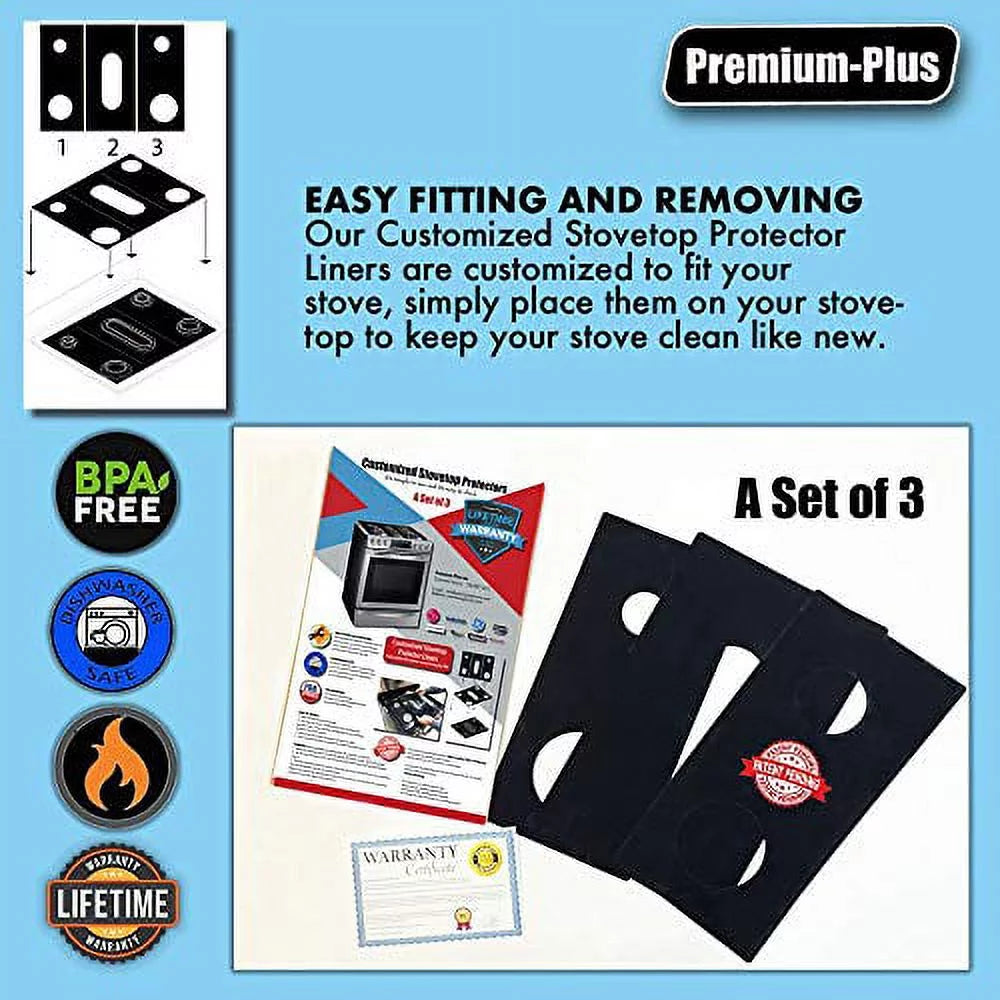 Stove Protector Liners for Gas Ranges, Easy Cleaning C5234