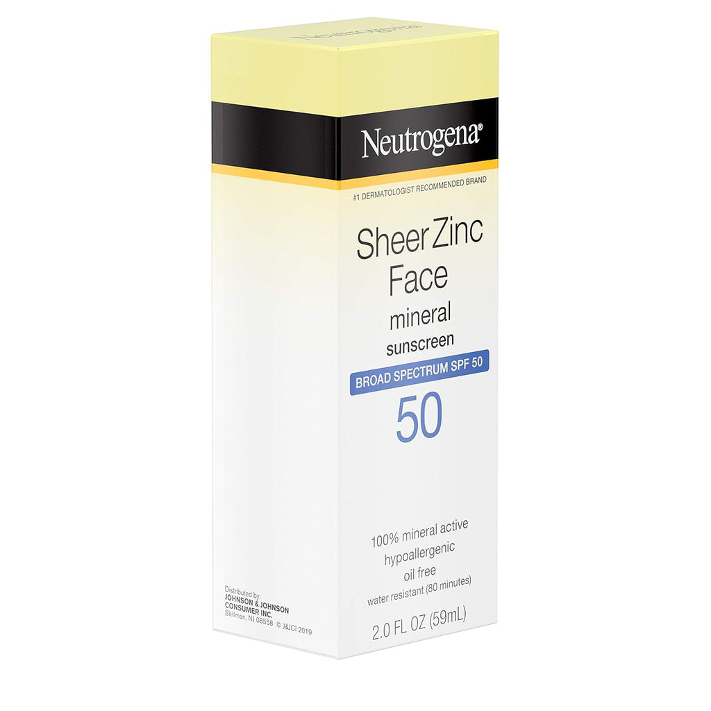 Mineral Face Sunscreen SPF 50, Oil-Free, 2 fl. oz F8367
