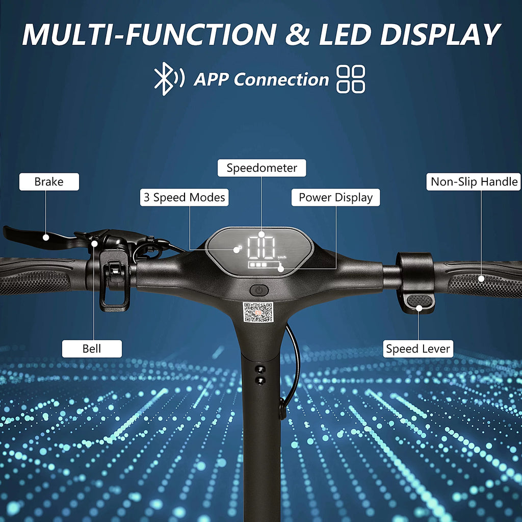 Electric Scooter for Adults, 500W Motor, 15 MPH, 15 Mile Range, Folding F216612