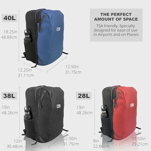 Carry On Travel Backpack with Laptop Compartment, 28L Z282