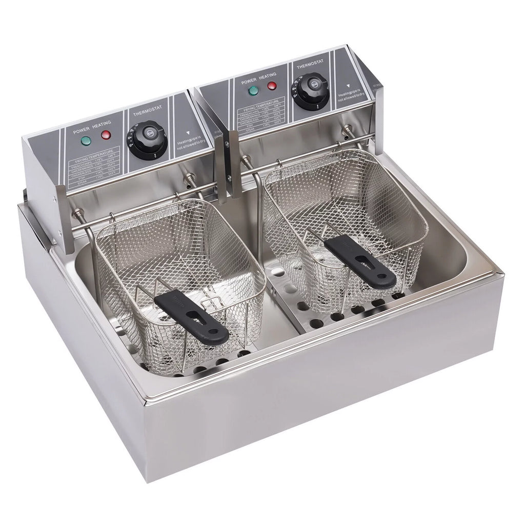 Churros Machine Manual Stainless Steel Vertical Sausage Stuffer with Fryer 2 in 1 O8265