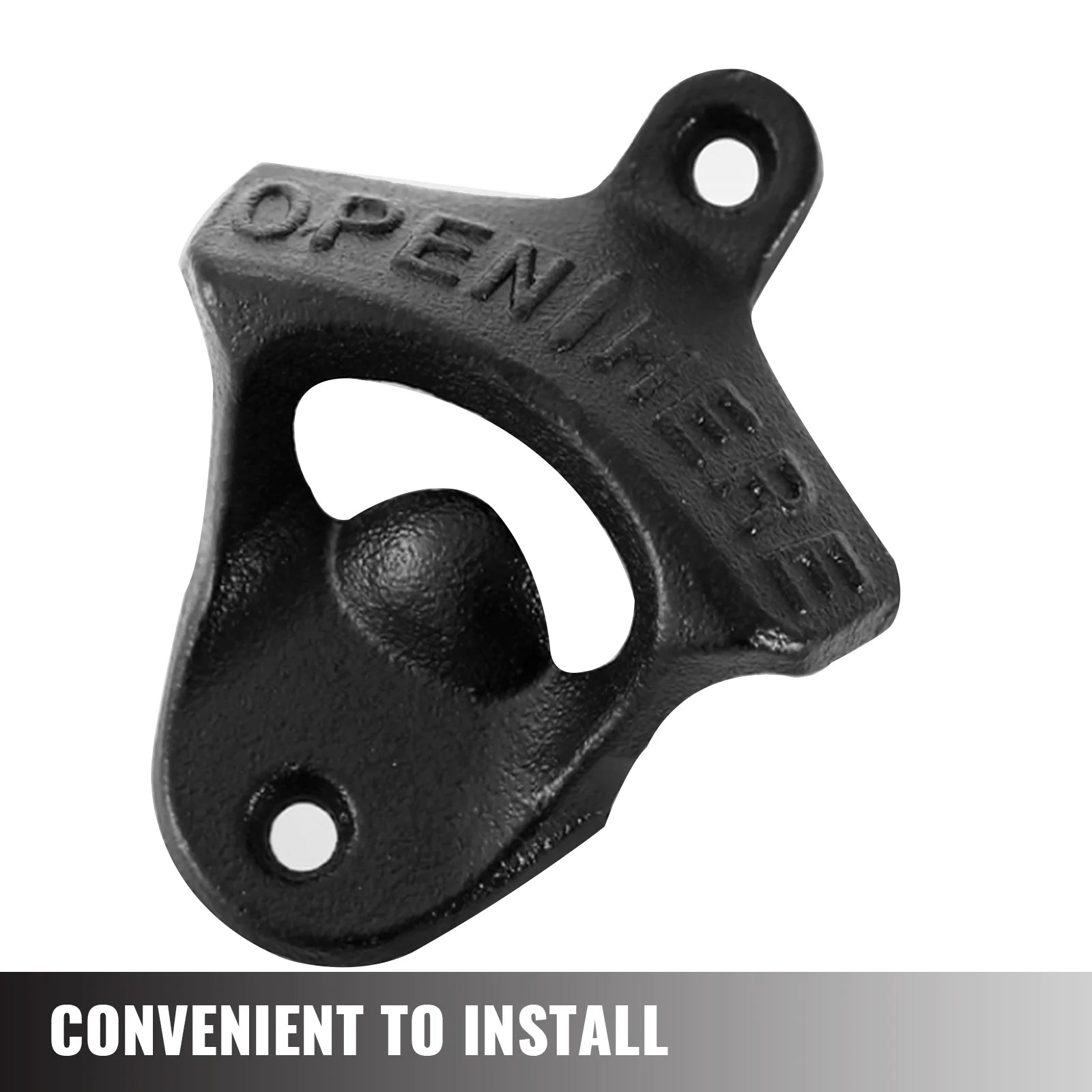 Wall Mounted Bottle Opener Set of 100, Rustic Cast Iron Vintage Finish for Home Bars I2158