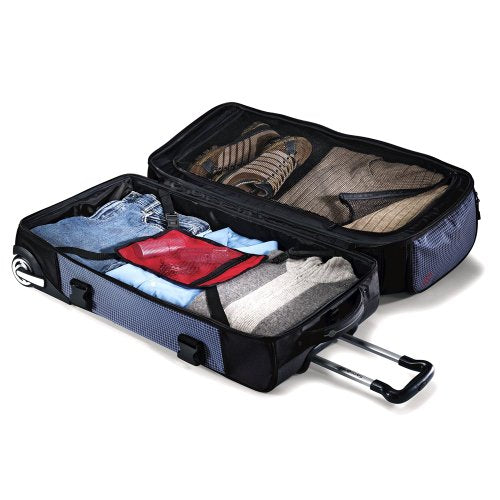 Ripstop Wheeled Rolling Duffel Bag, Blue, 30 Inch V9785